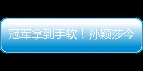 冠軍拿到手軟！孫穎莎今年收獲滿滿，明年目標巴黎