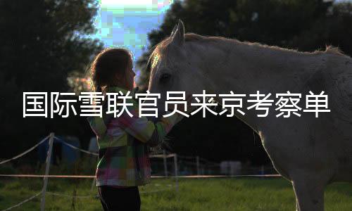 國(guó)際雪聯(lián)官員來(lái)京考察單板及自由式滑雪大跳臺(tái)世界杯籌辦工作