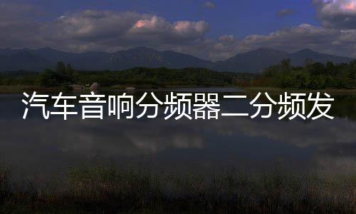汽車音響分頻器二分頻發(fā)燒級車載大功率喇叭高低中分音頻改裝車用