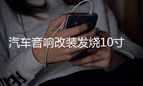 汽車音響改裝發(fā)燒10寸12寸雙磁雙音圈超重低音車載無(wú)源低音炮喇叭