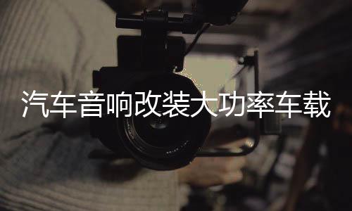 汽車音響改裝大功率車載10寸12寸車用無源雙音圈超重低音箱低音炮