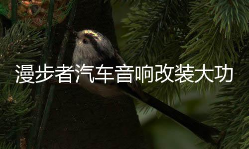 漫步者汽車音響改裝大功率車載重低音有源炮8寸10寸12寸自帶功放