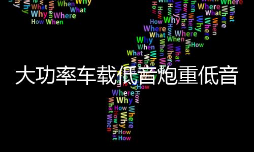 大功率車載低音炮重低音改裝小車專用12V汽車音響24V貨車音響藍(lán)牙