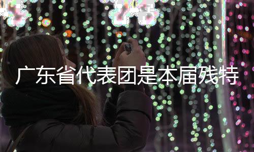 廣東省代表團是本屆殘?zhí)貖W會競體項目參賽規(guī)模最大的代表團