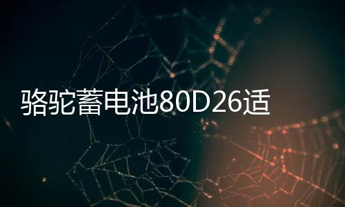 駱駝蓄電池80D26適配天籟凱美瑞漢蘭達(dá)普拉多RAV4汽車電瓶12V70AH