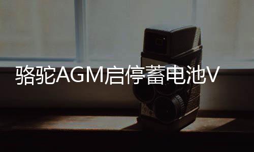 駱駝AGM啟停蓄電池VRL592適用賓利路虎寶馬3系5系奧迪 汽車電瓶